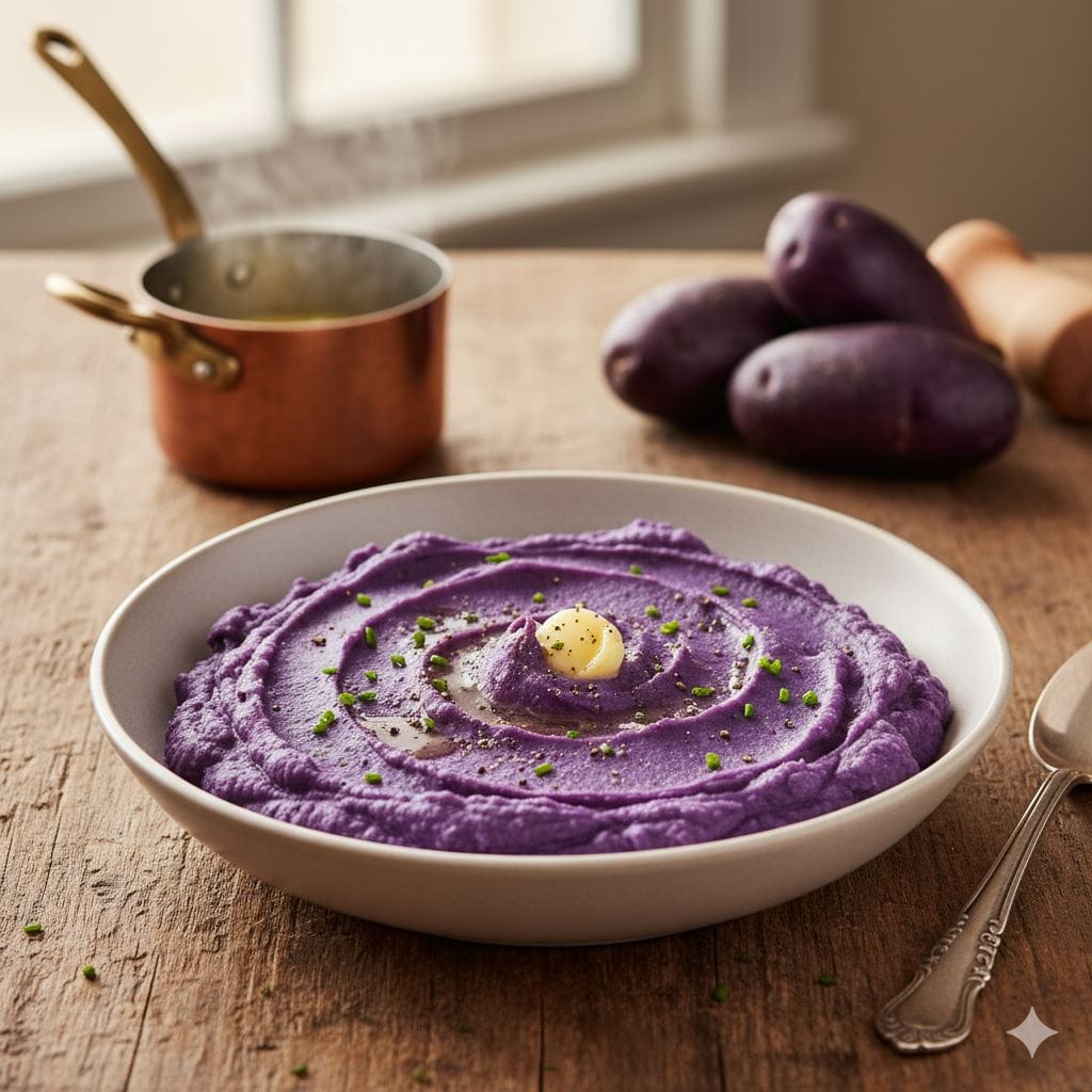 Fioletowe Puree Ziemniaczane