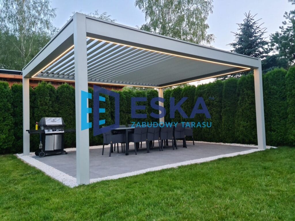 aluminiowa pergola ogrodowa od ESKA Zabudowy Tarasu