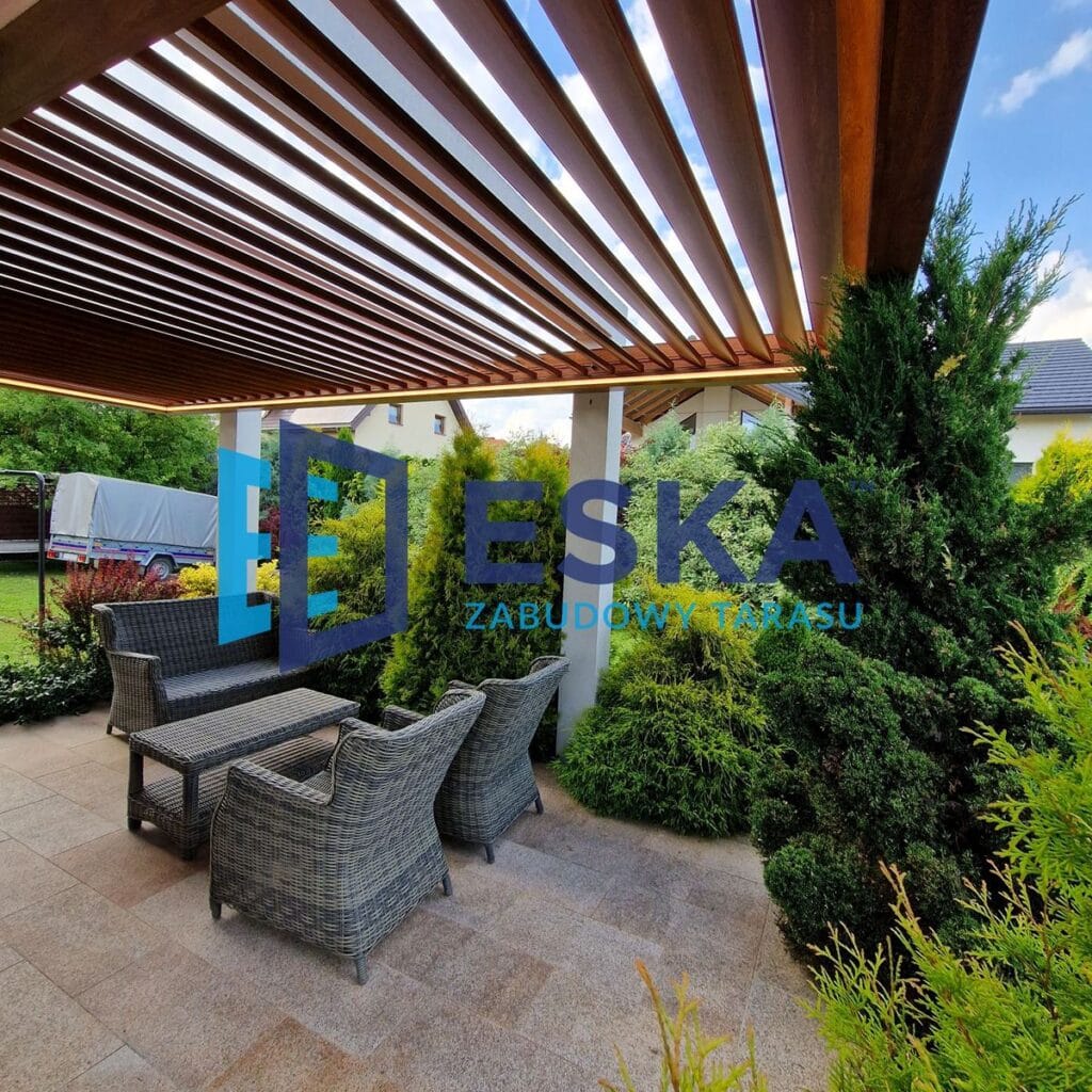 aluminiowa pergola ogrodowa od ESKA Zabudowy Tarasu