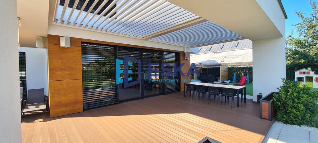 aluminiowa pergola ogrodowa od ESKA Zabudowy Tarasu