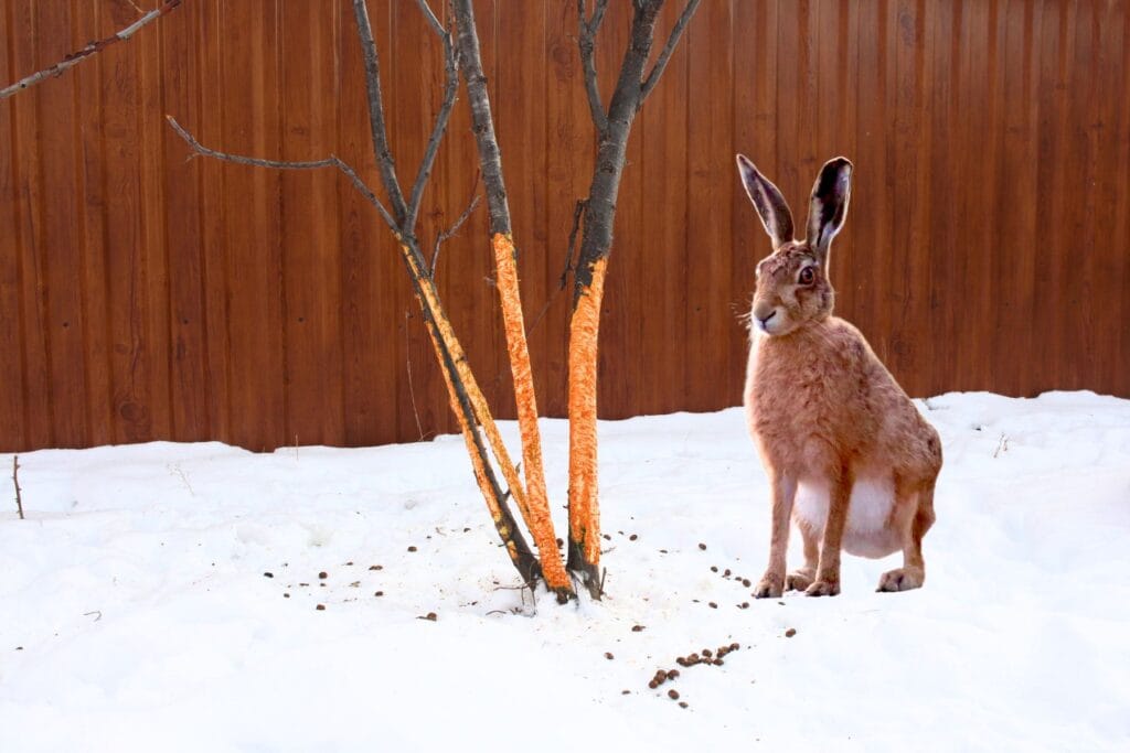 jak zabezpieczyć drzewka przed zającami